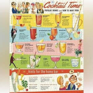 Cavallini & Co Vintage Puzzle Cocktail Time